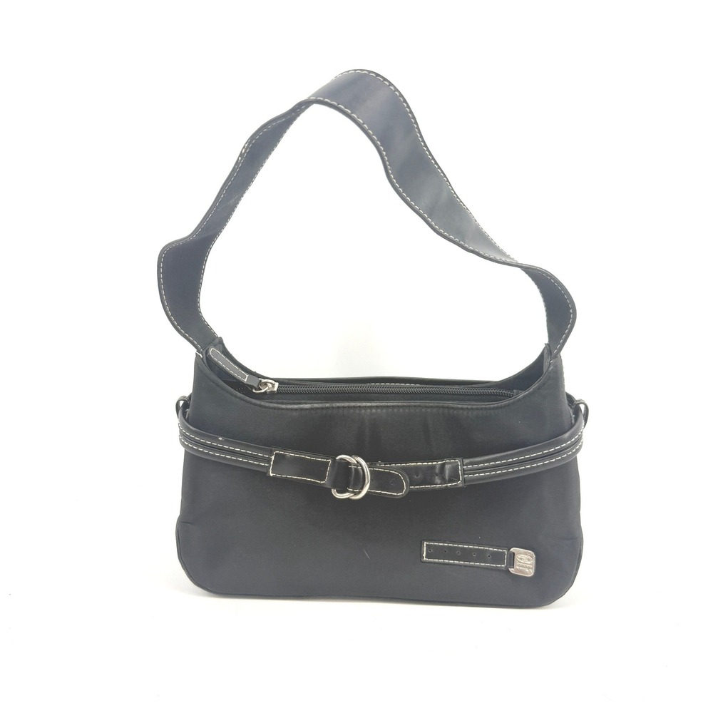 Bongo Y2K 90s Purse Black Small Mini Shoulder Bag Buckle
